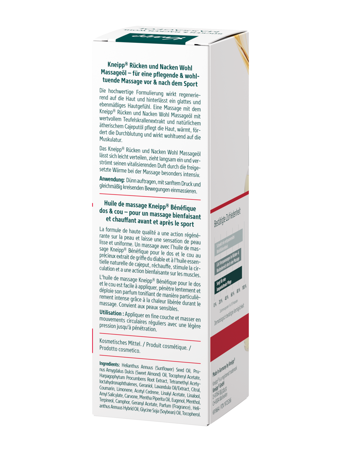 R&uuml;cken + Nacken Wohl Massage&ouml;l - R&uuml;ckansicht