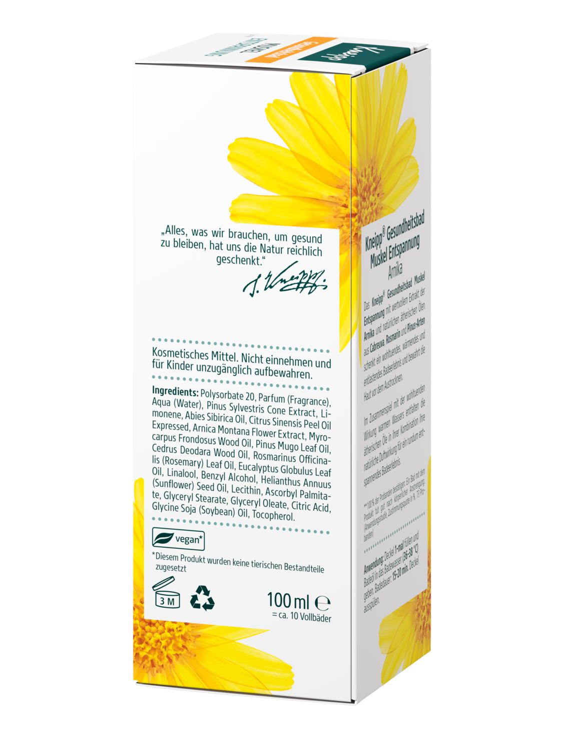 Gesundheitsbad Muskel Entspannung - Linke Ansicht