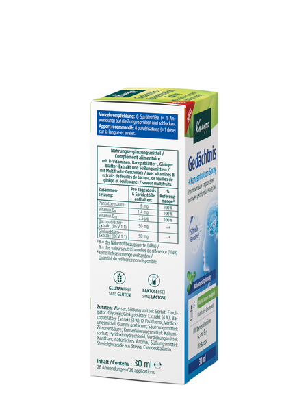 Gedächtnis + Konzentration Spray - Rechte Ansicht