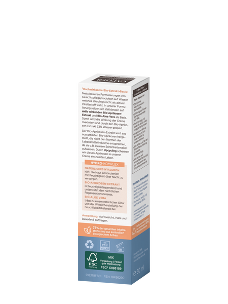 Cattier Feuchtigkeits-Nachtcreme - Rückansicht