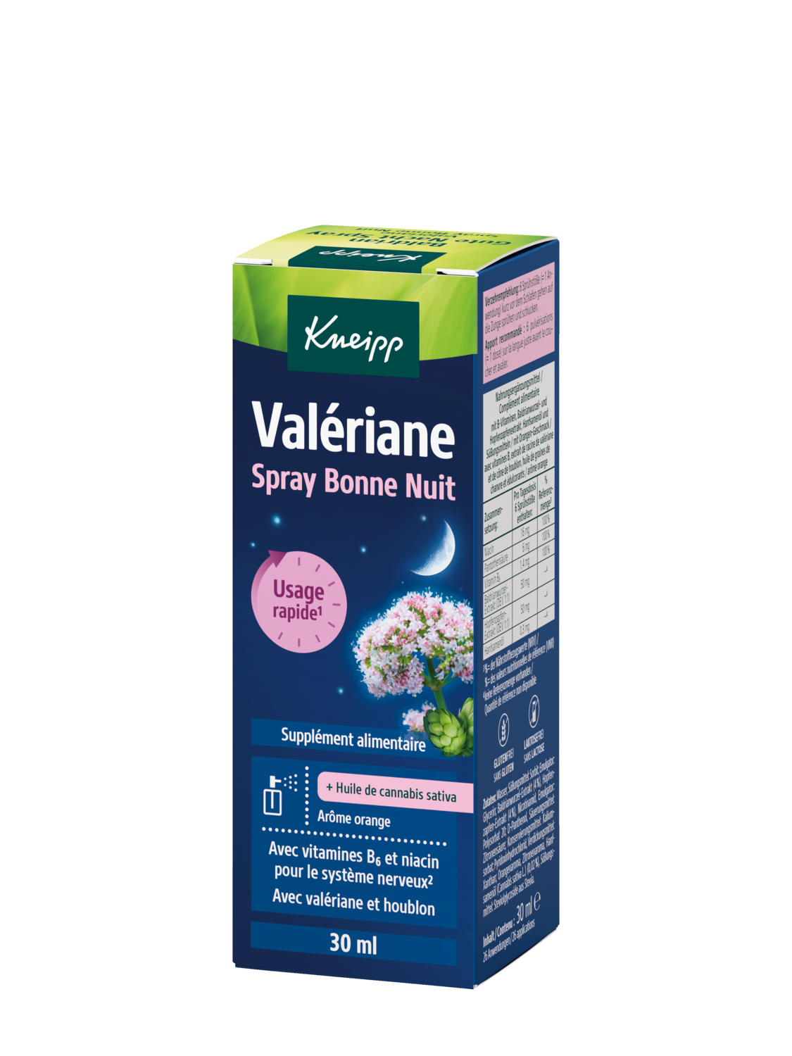 Baldrian Gute Nacht Spray - R&uuml;ckansicht