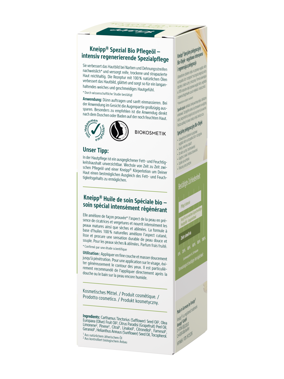 Spezial Bio Pflege&ouml;l - R&uuml;ckansicht