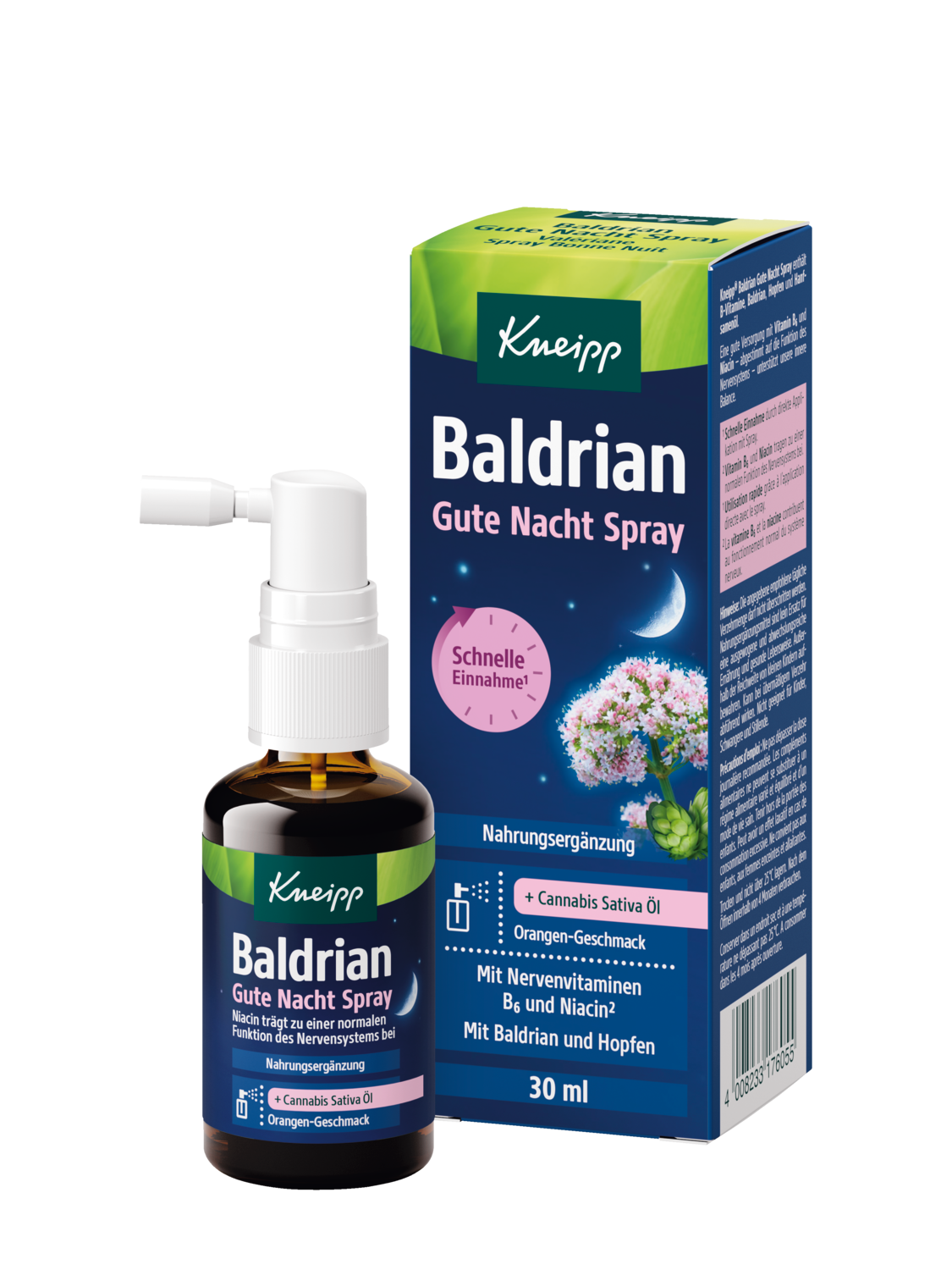 Baldrian Gute Nacht Spray - Vorderansicht