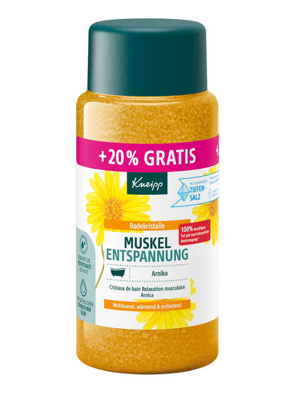 Badekristalle Muskel Entspannung + 20% gratis