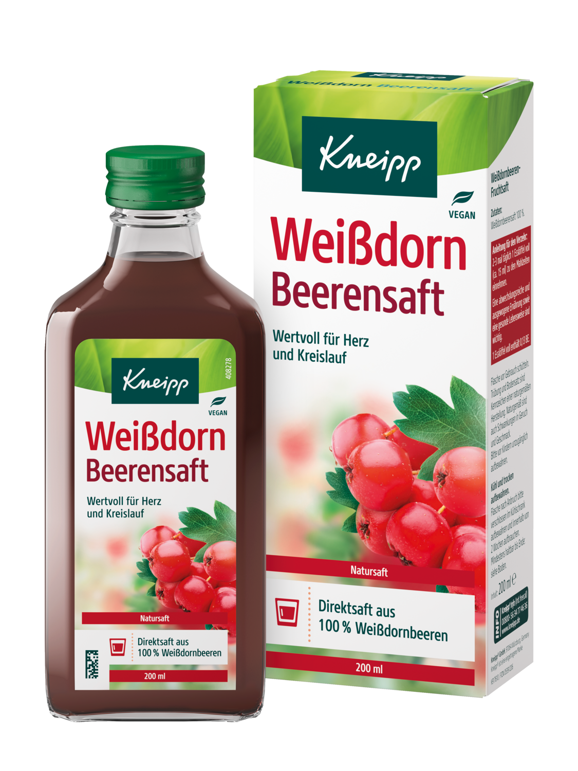 Wei&szlig;dorn Beerensaft - Vorderansicht