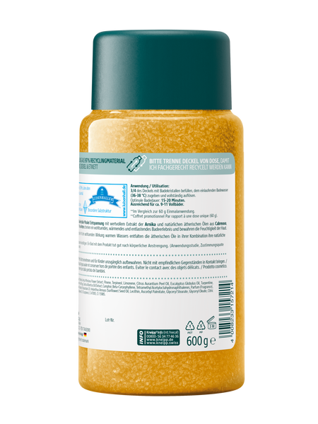 Badekristalle Muskel Entspannung - Rückansicht