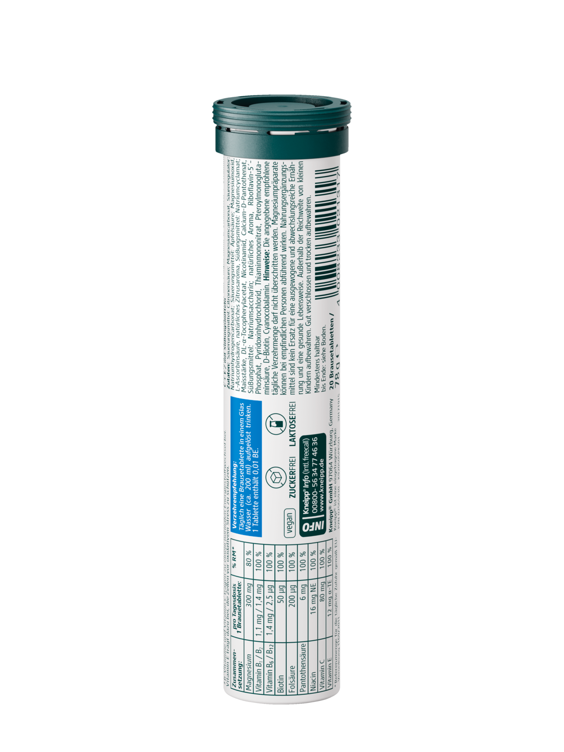 Magnesium u. Vitamin B+C+E - R&uuml;ckansicht