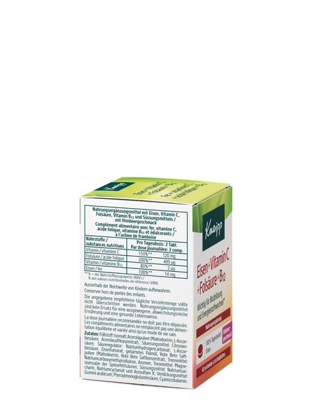 Eisen + Vitamin C + Folsäure + B12 - Rechte Ansicht