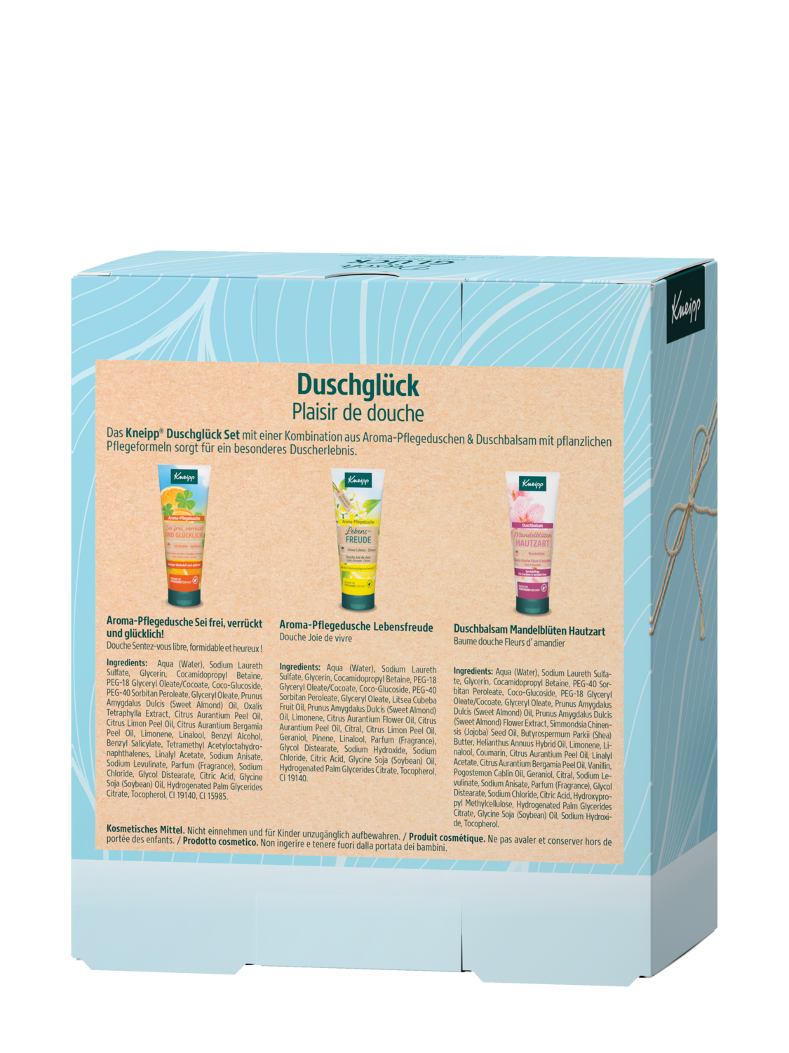 Geschenkpackung Duschgl&uuml;ck - R&uuml;ckansicht