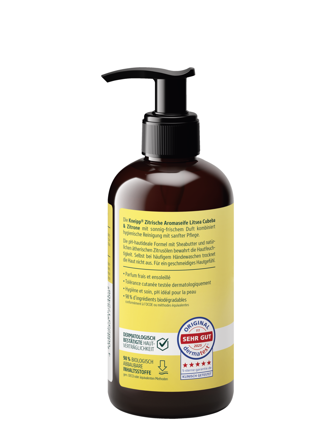 Zitrische Aromaseife Litsea Cubeba & Zitrone - R&uuml;ckansicht