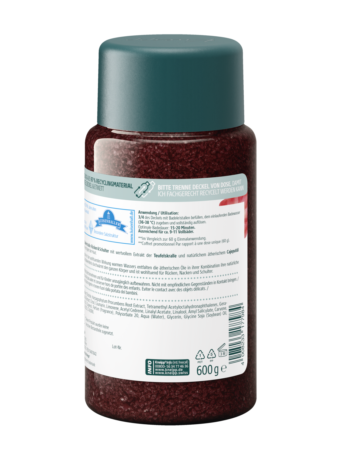 Badekristalle R&uuml;cken & Schulter - R&uuml;ckansicht