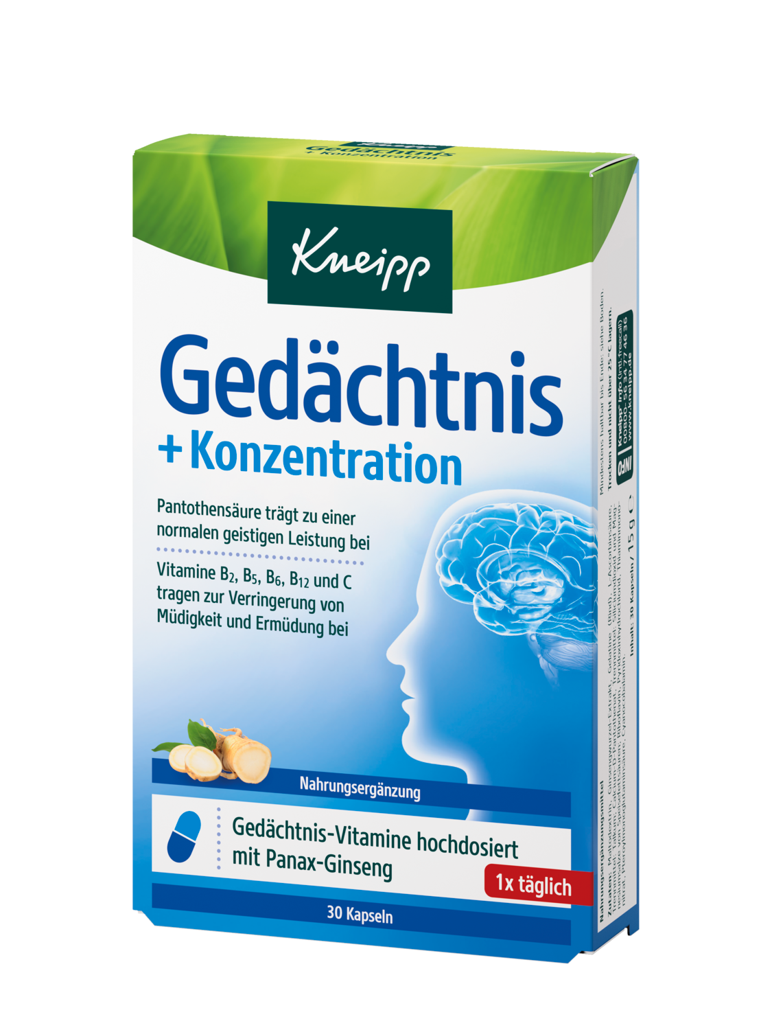 Ged&auml;chtnis + Konzentration - Vorderansicht