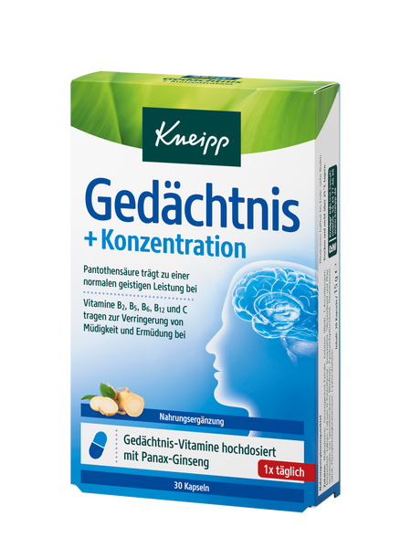 Gedächtnis + Konzentration - Vorderansicht