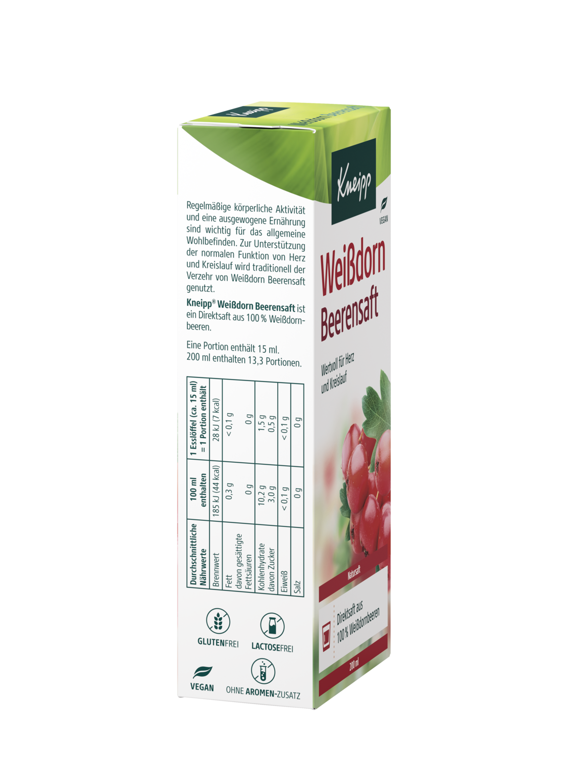 Wei&szlig;dorn Beerensaft - Rechte Ansicht