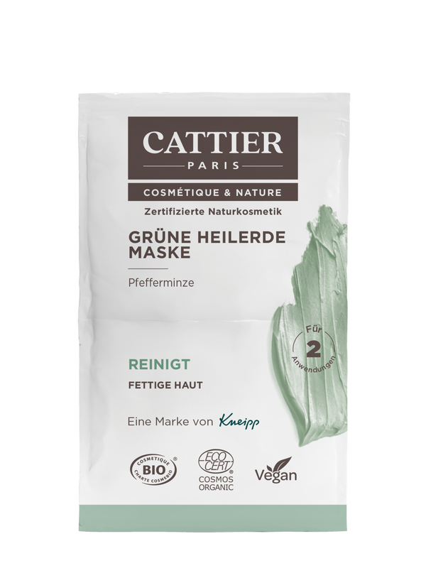 Cattier Grüne Heilerde Maske 2x6 ml