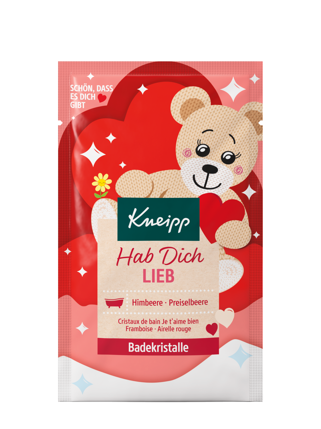 Badekristalle Hab Dich lieb - Vorderansicht
