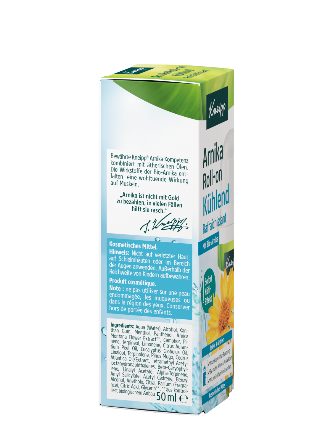 Arnika Roll-on K&uuml;hlend - Rechte Ansicht