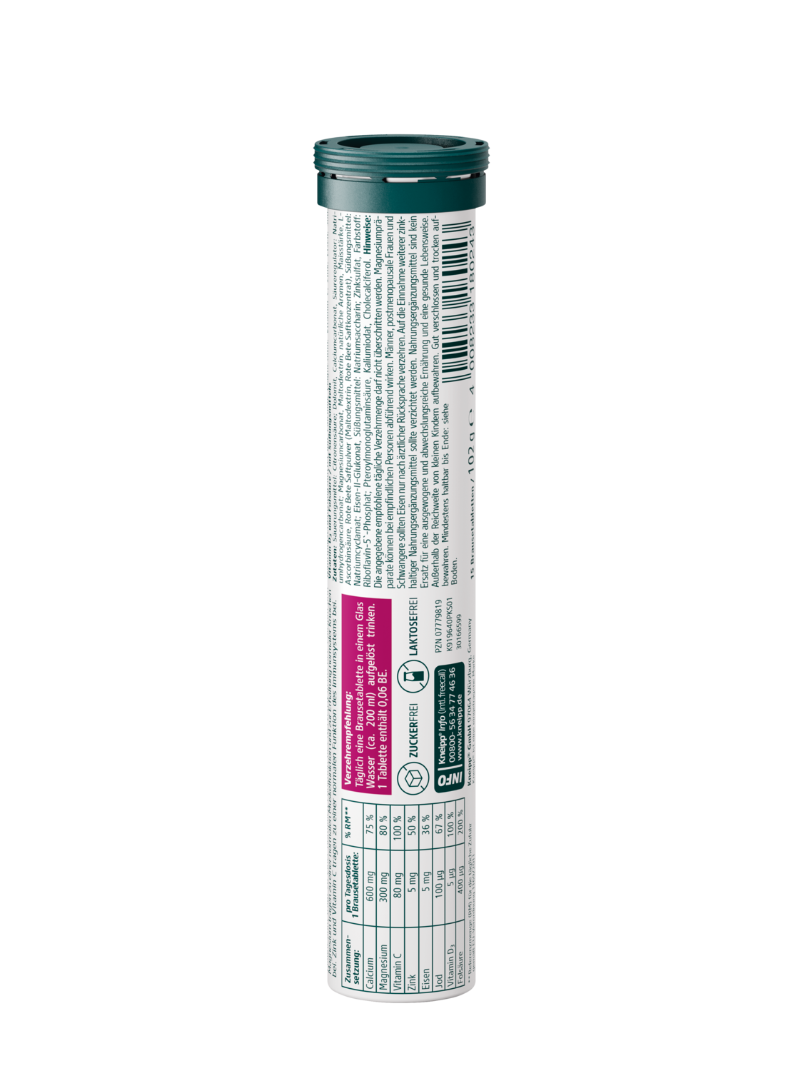 Frauen Mineralstoffe Brausetabletten - R&uuml;ckansicht