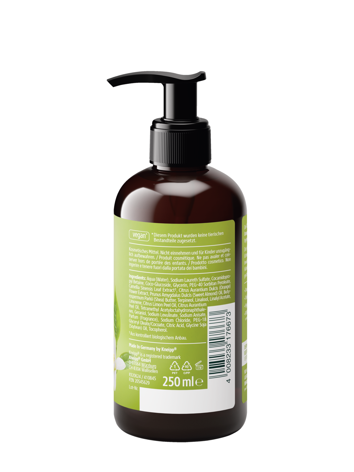 Sanfte Aromaseife Gr&uuml;ner Tee & Orangenbl&uuml;te - Rechte Ansicht