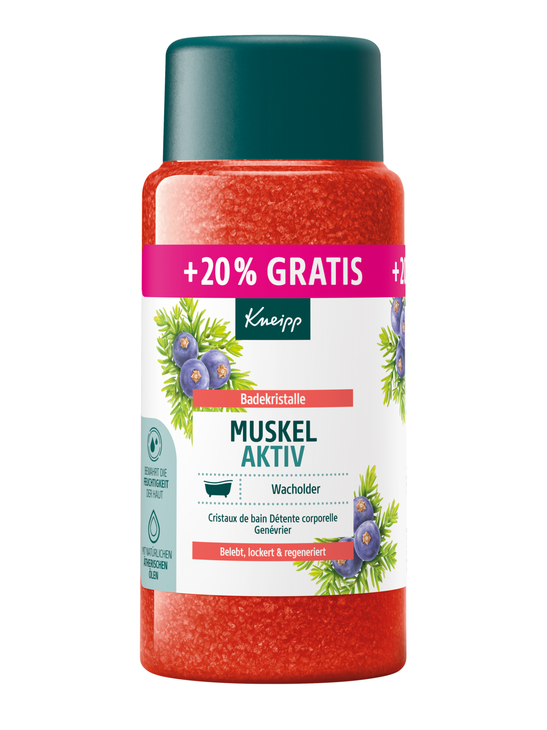 Badekristalle Muskel Aktiv + 20% gratis - Vorderansicht