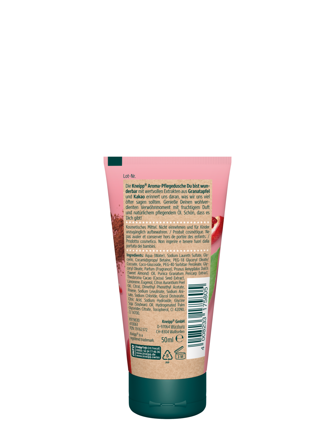 Aroma-Pflegedusche Du bist wunderbar 50 ml - R&uuml;ckansicht