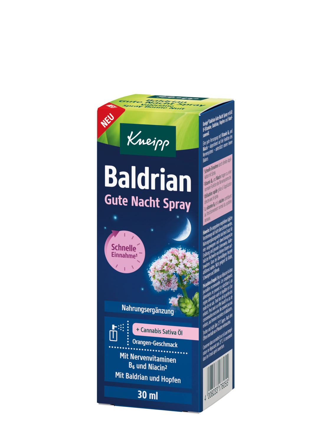 Baldrian Gute Nacht Spray - R&uuml;ckansicht