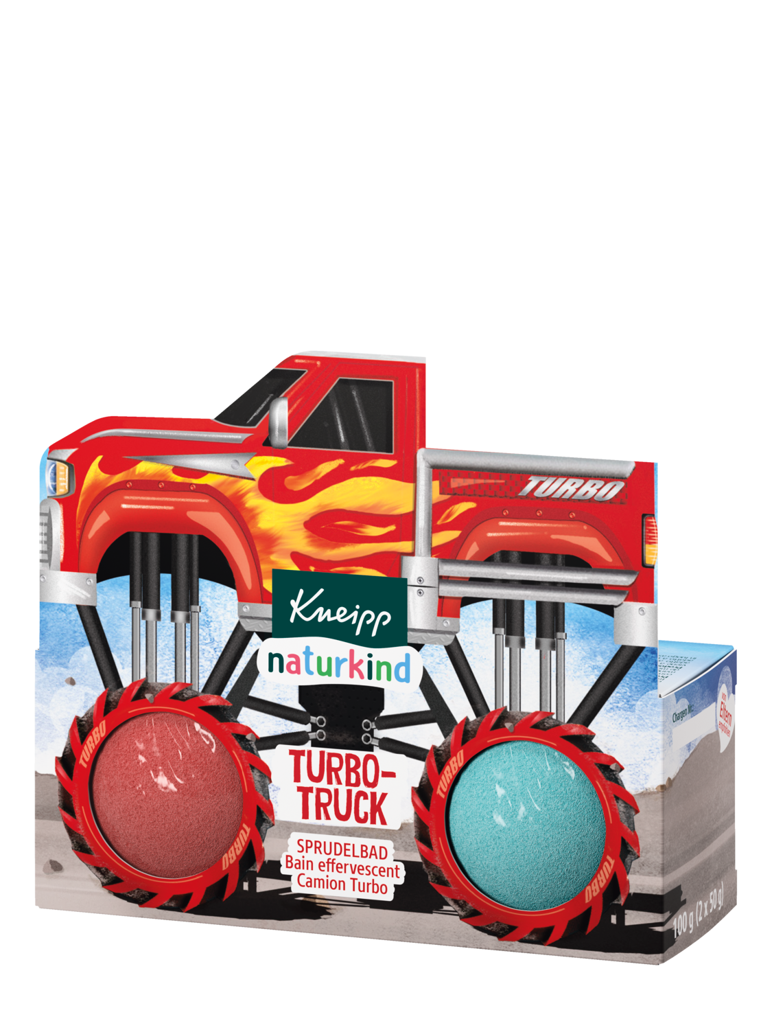 Naturkind Sprudelbad Turbo-Truck - Vorderansicht