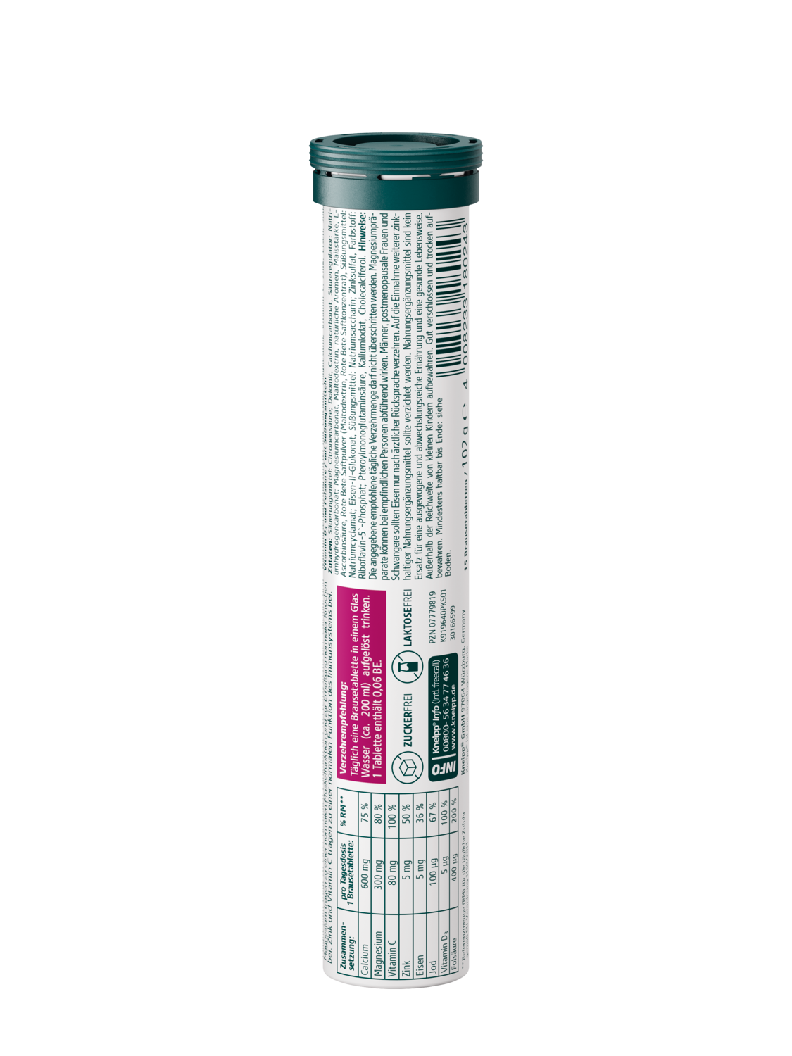 Frauen Mineralstoffe Brausetabletten - R&uuml;ckansicht