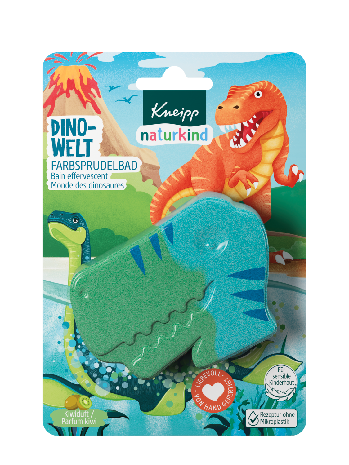 Naturkind Farbsprudelbad Dinowelt - Vorderansicht