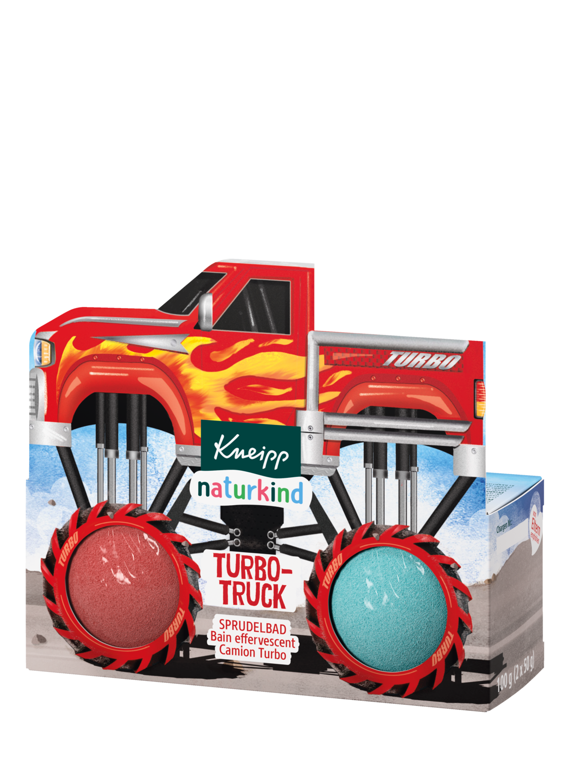 Naturkind Sprudelbad Turbo-Truck - Vorderansicht