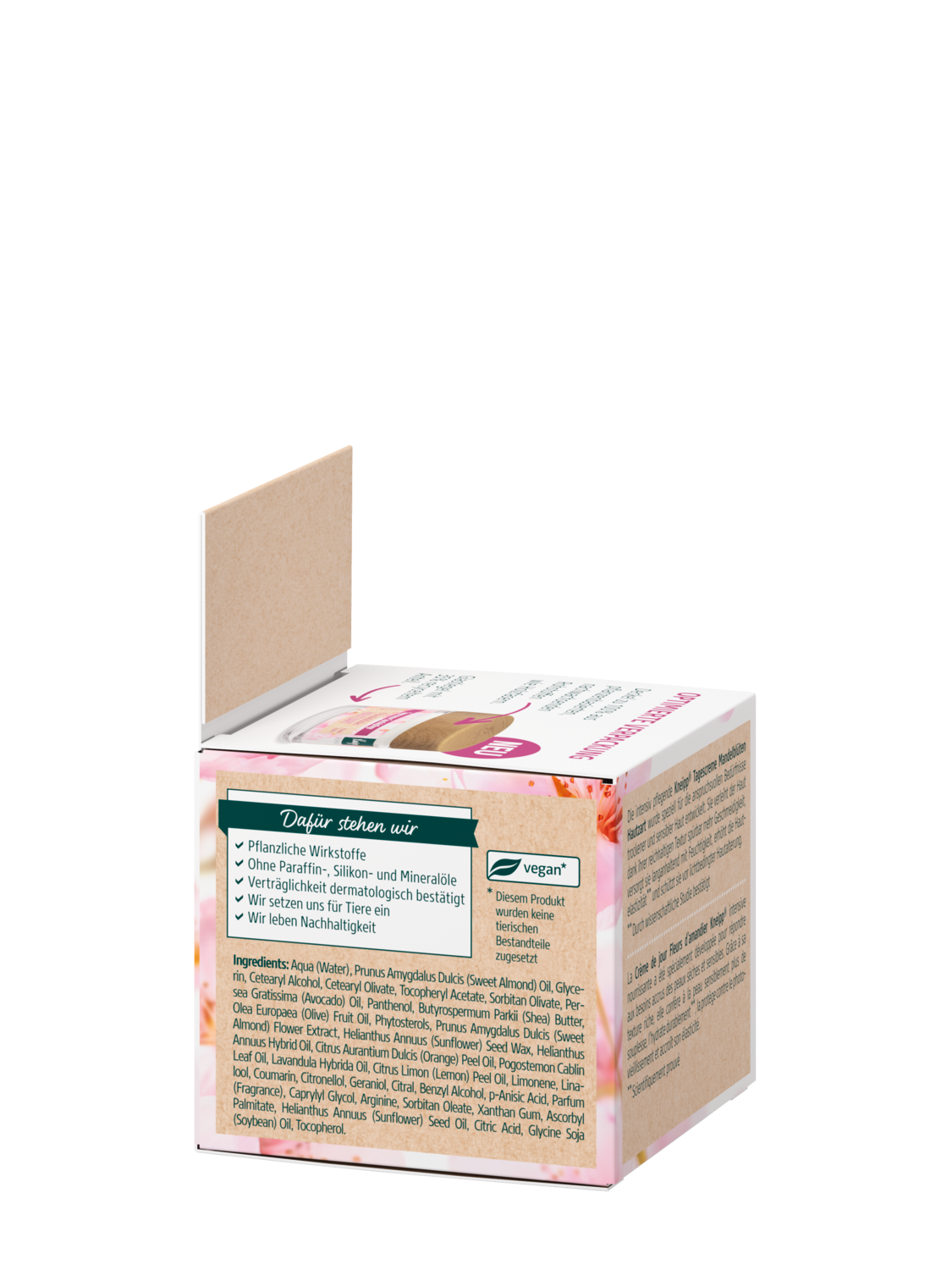 Tagescreme Mandelbl&uuml;ten Hautzart - Linke Ansicht