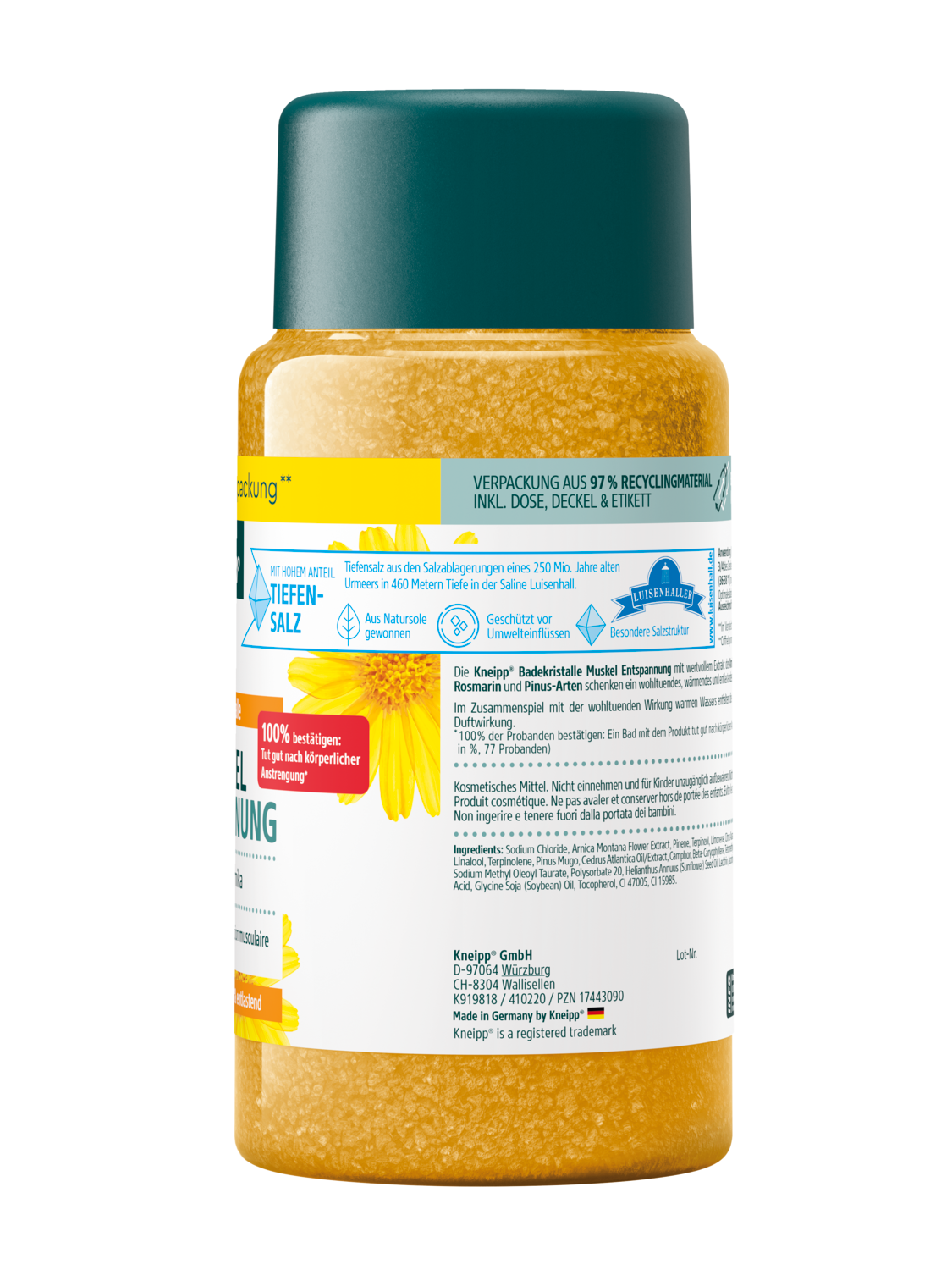 Badekristalle Muskel Entspannung - Rechte Ansicht