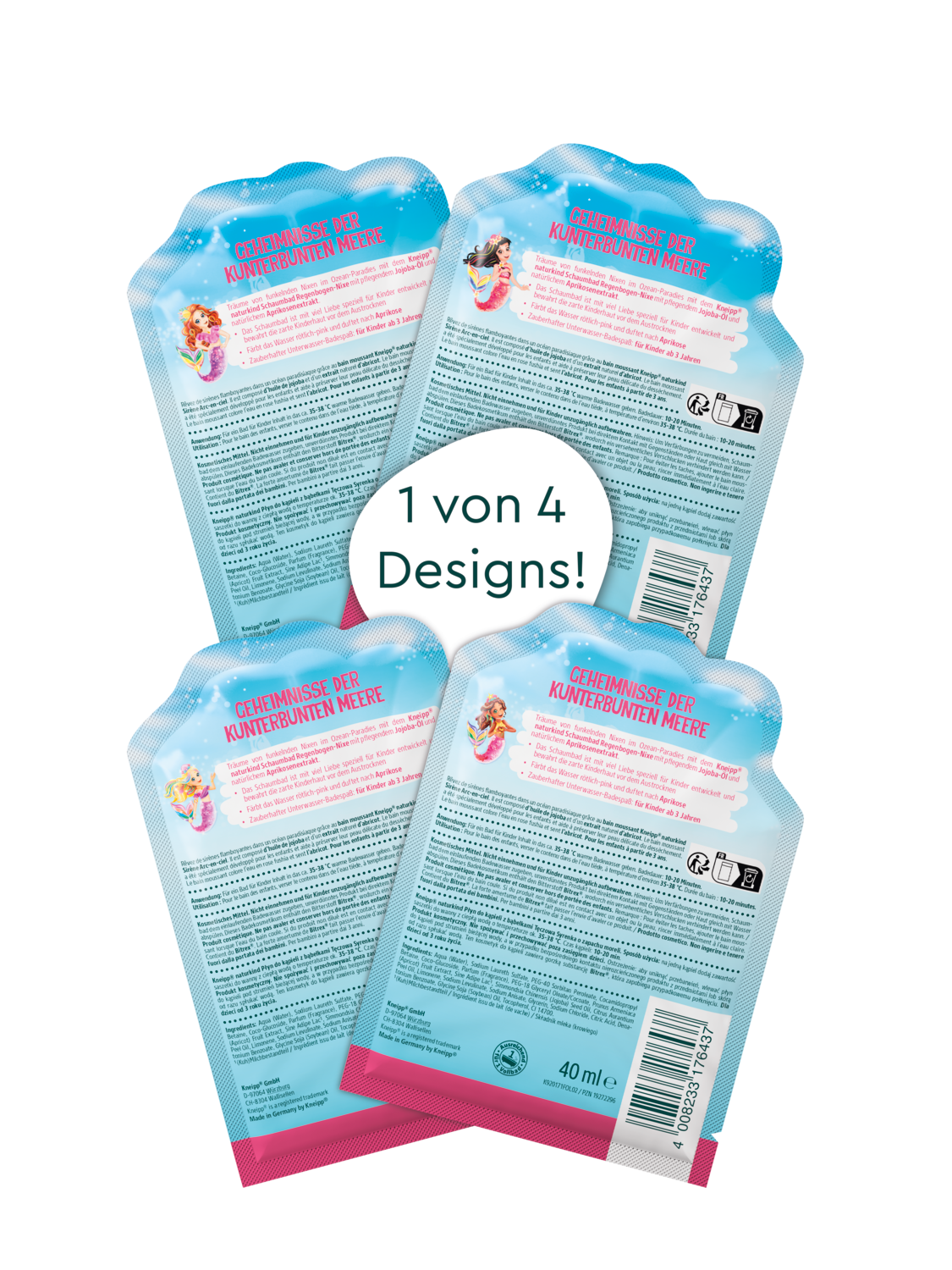 Naturkind Schaumbad Regenbogen-Nixe - R&uuml;ckansicht