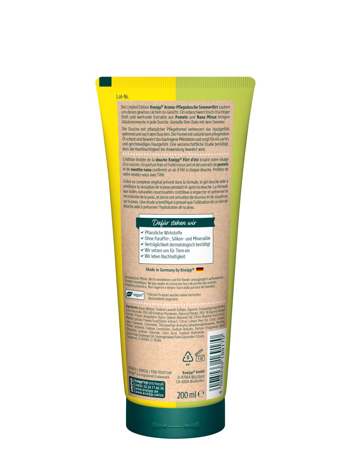 Aroma-Pflegedusche Sommerflirt - R&uuml;ckansicht