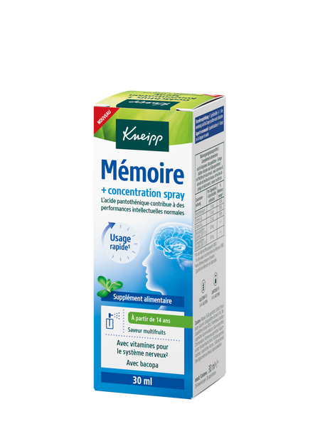 Gedächtnis + Konzentration Spray - Rückansicht