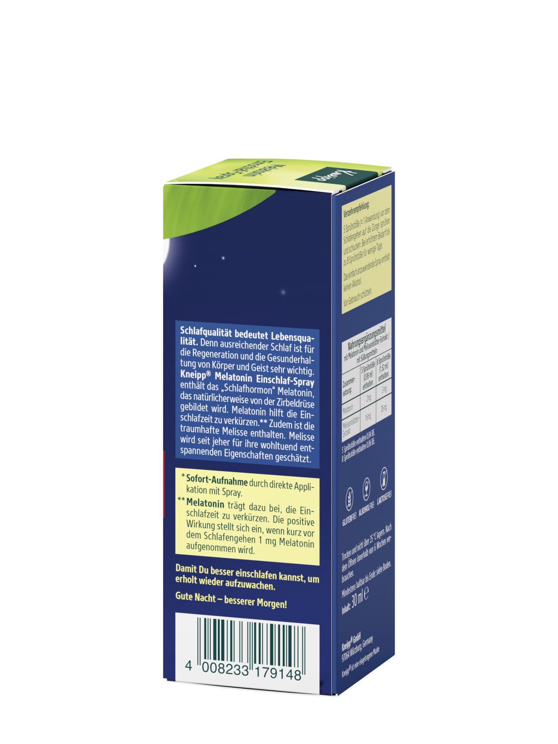 Melatonin Einschlaf-Spray - Linke Ansicht