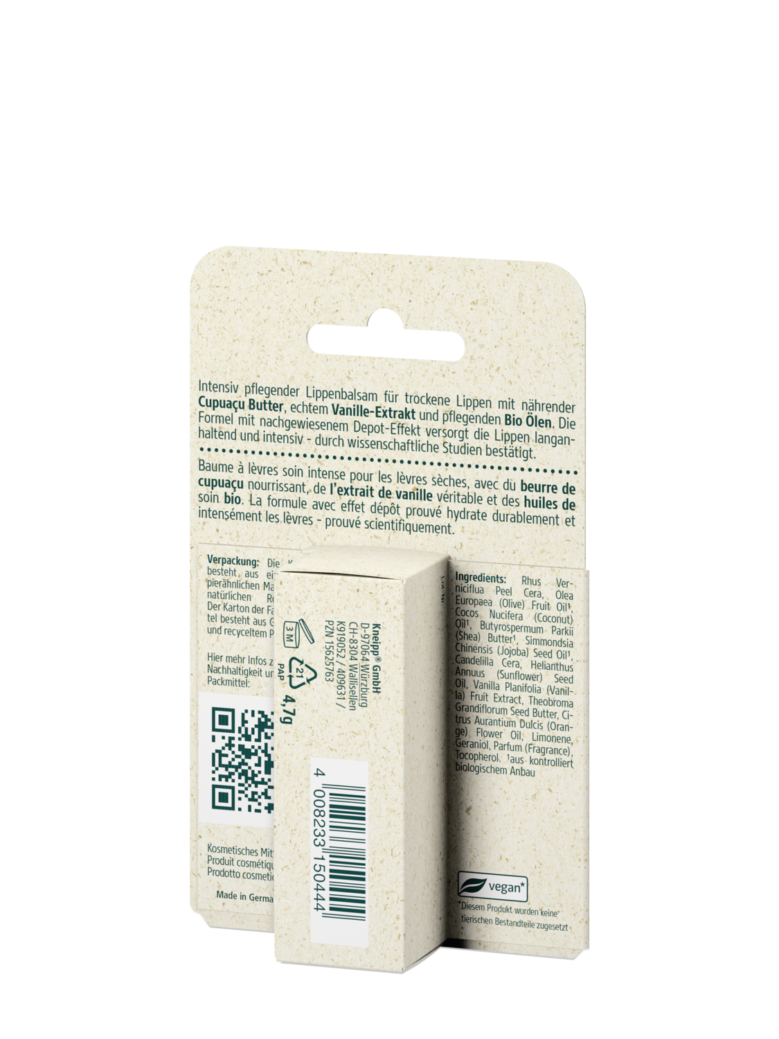 Lippenpflege Extra Pflege - R&uuml;ckansicht