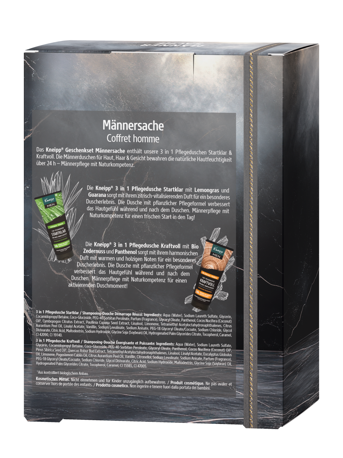 Geschenkset M&auml;nnersache - R&uuml;ckansicht