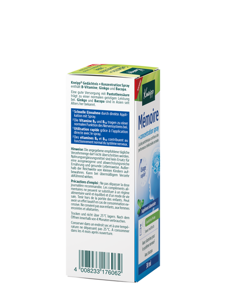 Gedächtnis + Konzentration Spray - Linke Ansicht