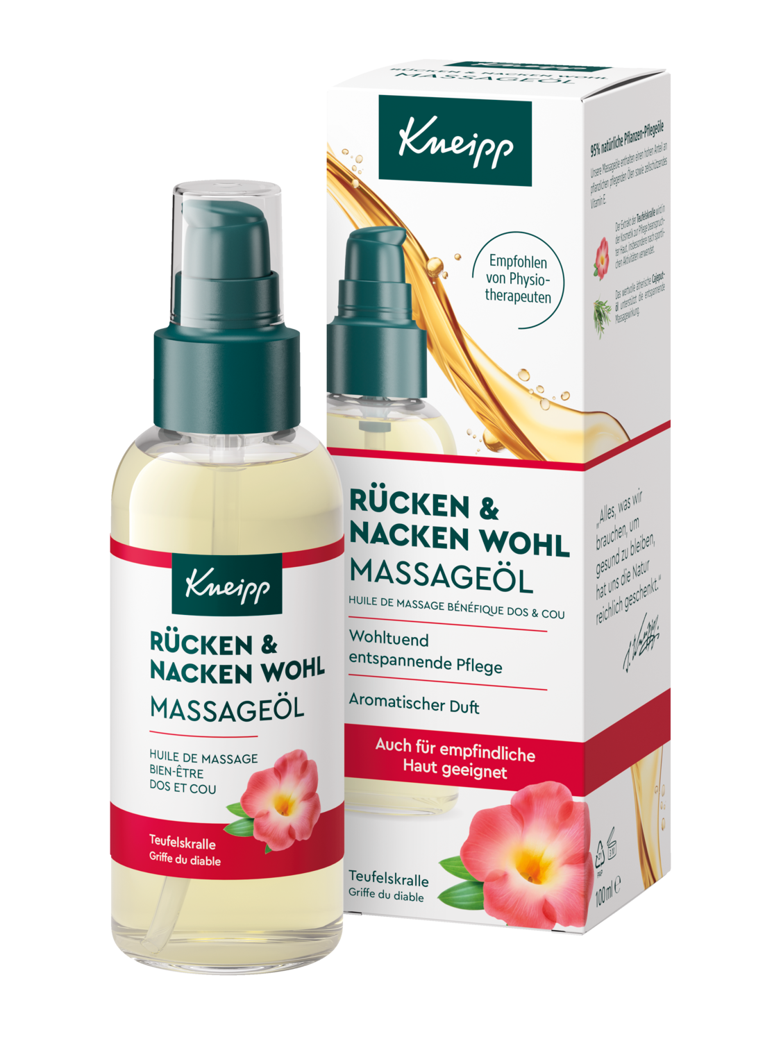 R&uuml;cken + Nacken Wohl Massage&ouml;l - Vorderansicht