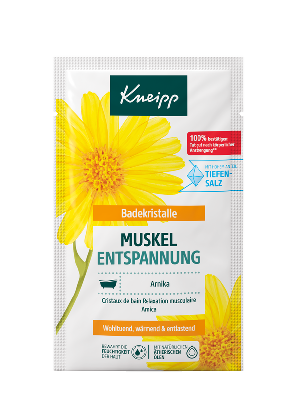 Badekristalle Muskel Entspannung