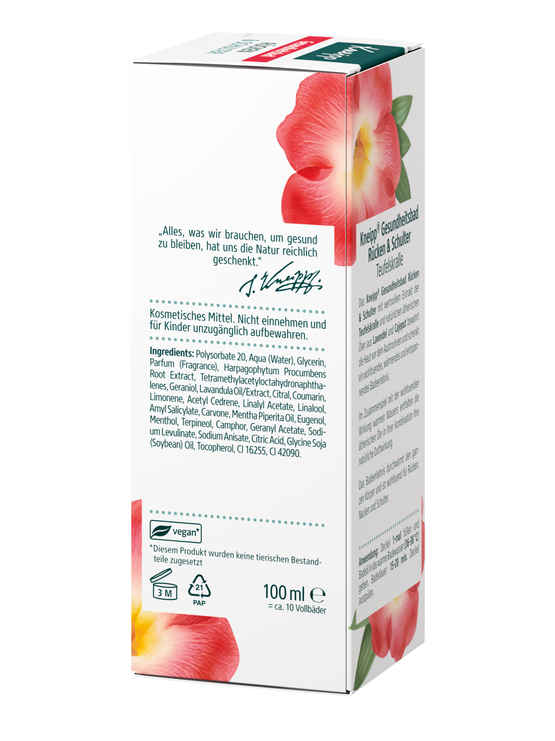 Gesundheitsbad R&uuml;cken & Schulter - Linke Ansicht