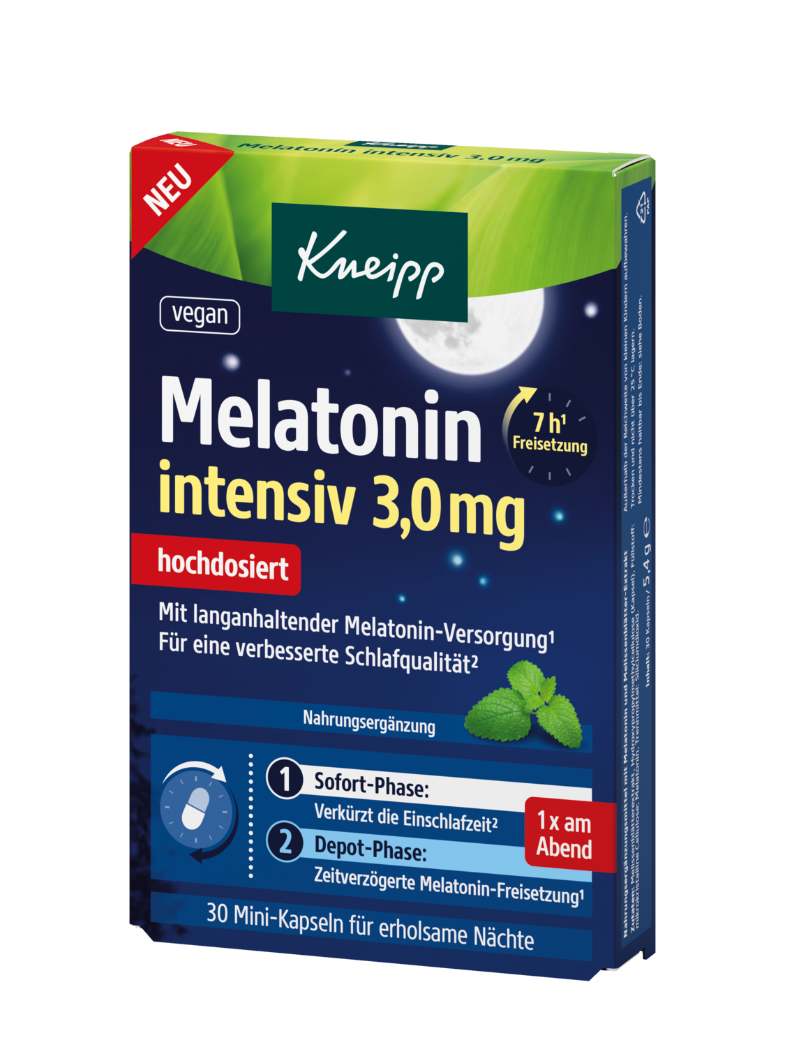 Melatonin intensiv 3,0 mg - Vorderansicht