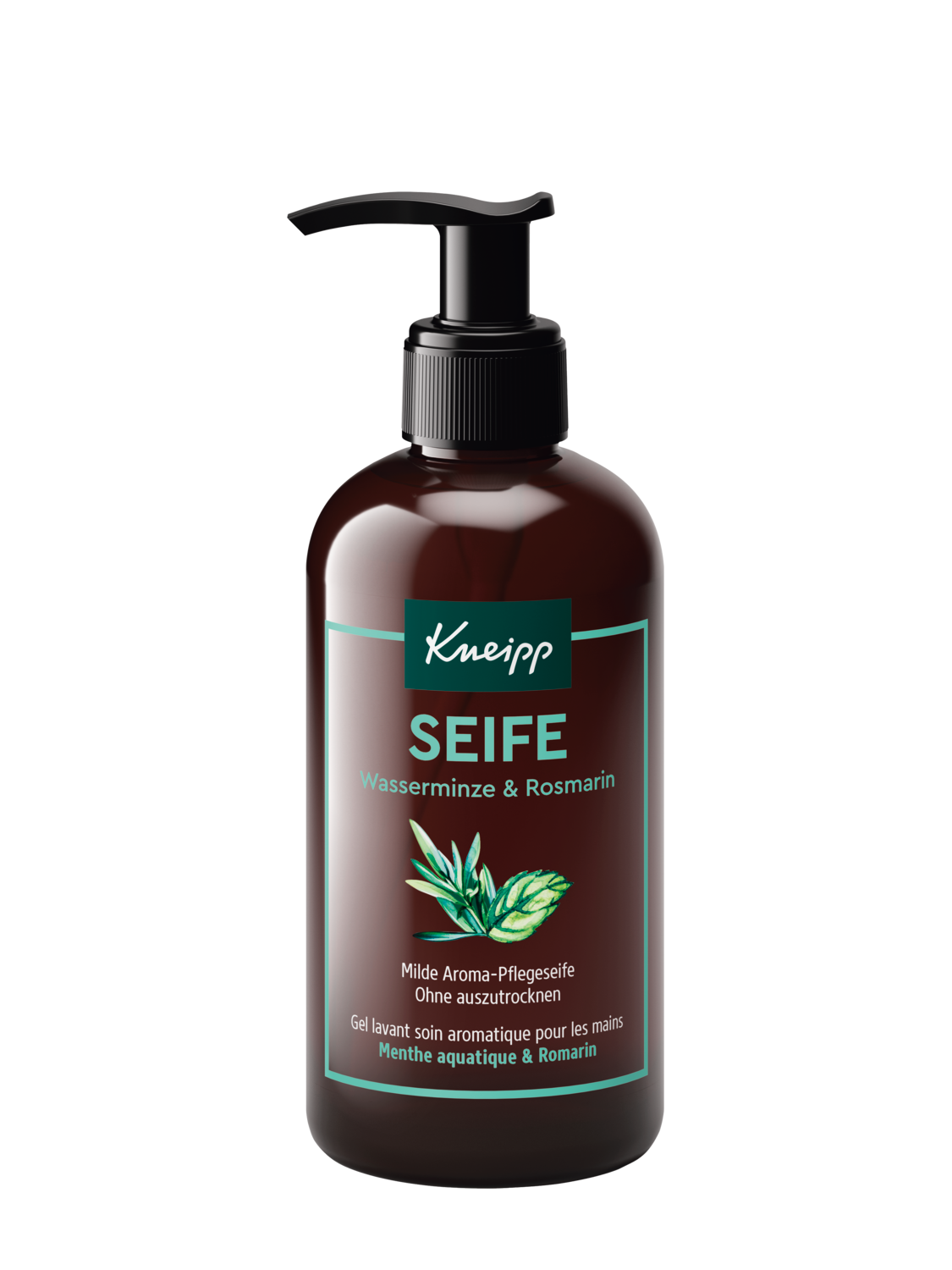 Milde Aroma-Pflegeseife Wasserminze Rosmarin - Vorderansicht