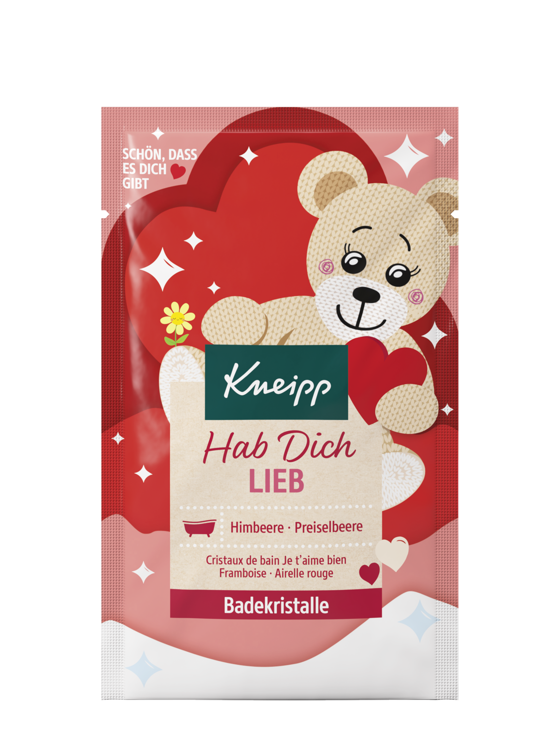 Badekristalle Hab Dich lieb - Vorderansicht