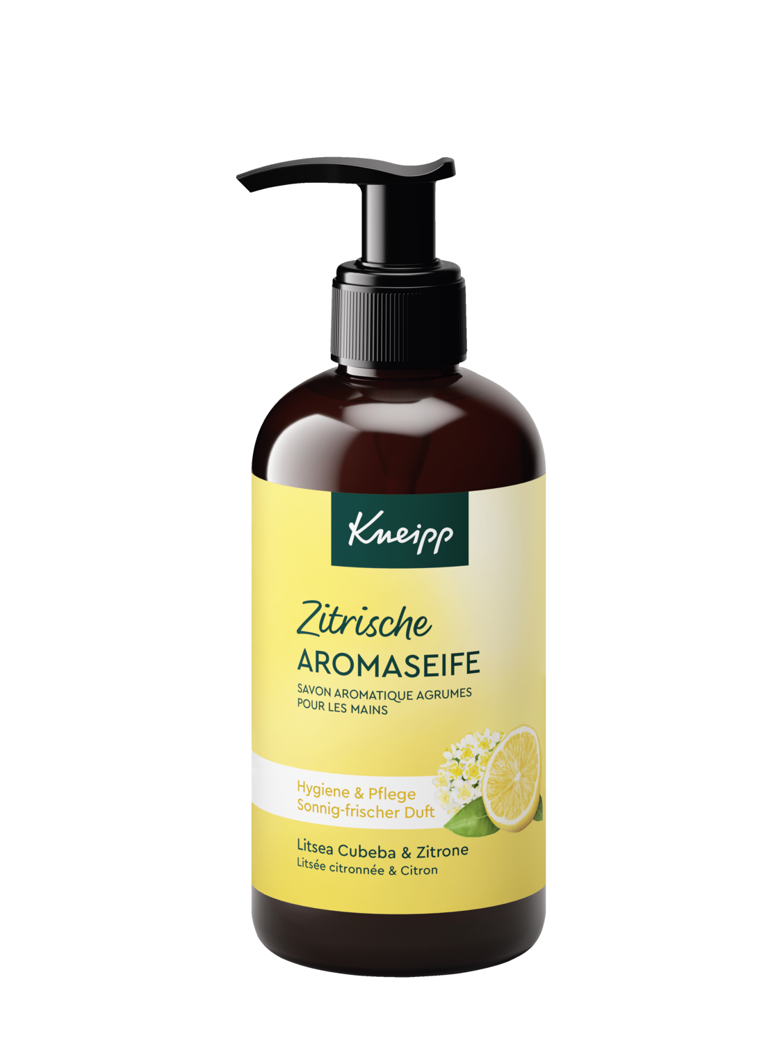 Zitrische Aromaseife Litsea Cubeba & Zitrone - Vorderansicht