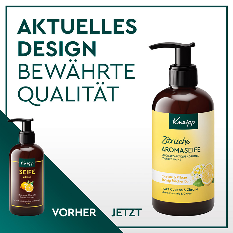 Zitrische Aromaseife Litsea Cubeba & Zitrone - Linke Ansicht