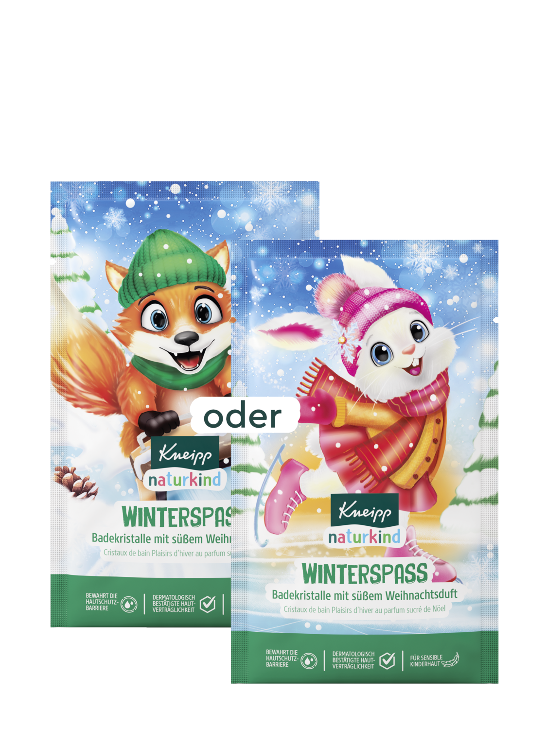 Naturkind Badekristalle Winterspa&szlig; - Vorderansicht