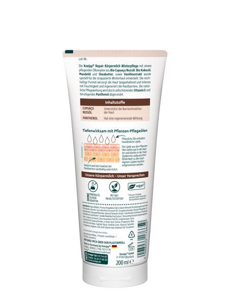 Repair Körpermilch Winterpflege - Rückansicht