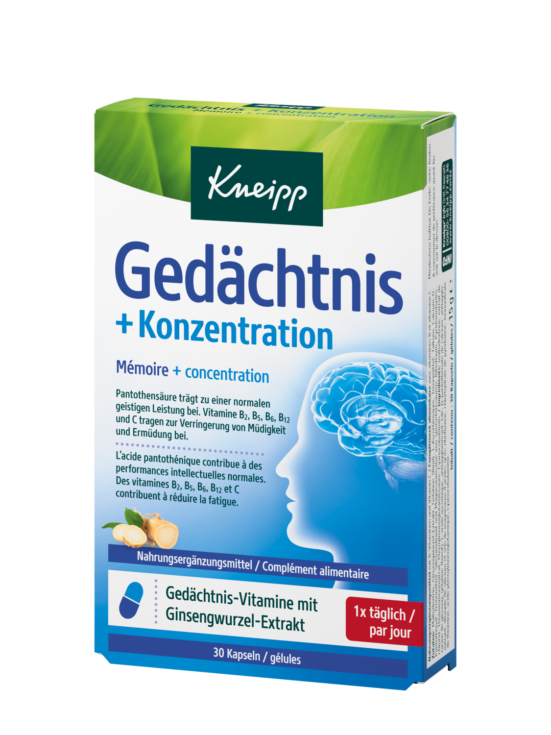 Ged&auml;chtnis + Konzentration - Vorderansicht